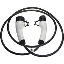 Câble de recharge type 2 vers type 2 compatible avec Dacia Spring voiture électrique - 1 phase, 16 a, 3,5 kW, 3 m - Vhbw