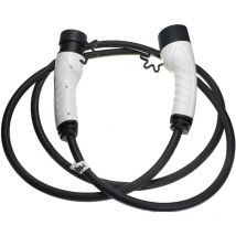 Câble de recharge type 2 vers type 2 compatible avec Dacia Spring voiture électrique - 3 phases, 16 a, 11 kW, 3 m - Vhbw
