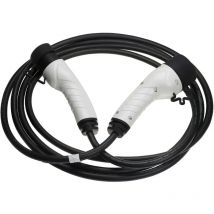 Câble de recharge type 2 vers type 2 compatible avec Fiat Tipo, Topolino, Panda voiture électrique - 1 phase, 16 a, 3,5 kW, 5 m - Vhbw