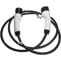 Câble de recharge type 2 vers type 2 compatible avec Fiat Topolino voiture électrique - 3 phases, 16 a, 11 kW, 3 m - Vhbw