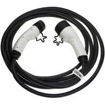 Câble de recharge type 2 vers type 2 compatible avec Fiat Topolino voiture électrique - 3 phases, 16 a, 11 kW, 7 m - Vhbw