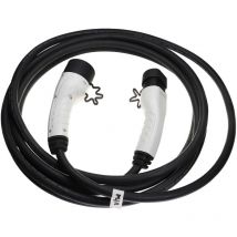 Câble de recharge type 2 vers type 2 compatible avec Fiat Topolino voiture électrique - 3 phases, 32 a, 22 kW, 7 m - Vhbw