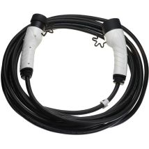 Câble de recharge type 2 vers type 2 compatible avec Jeep Avenger, Compass voiture électrique - 1 phase, 16 a, 3,5 kW, 10 m - Vhbw