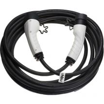 Câble de recharge type 2 vers type 2 compatible avec Mitsubishi Outlander phev voiture électrique - 3 phases, 16 a, 11 kW, 10 m - Vhbw