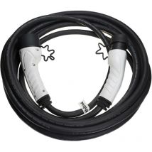 Câble de recharge type 2 vers type 2 compatible avec Mitsubishi Outlander phev voiture électrique - 3 phases, 32 a, 22 kW, 10 m - Vhbw