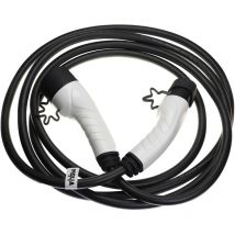 Câble de recharge type 2 vers type 2 compatible avec Volvo C40 Recharge, S60 Recharge voiture électrique - 1 phase, 32 a, 7 kW, 5 m - Vhbw