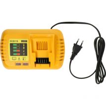 Chargeur rapide compatible avec Dewalt DCK210S2, DCHJ070, DCHJ070B, DCHJ070C1, DCHJ071, DCHJ071B, DCK211D2T-QW batteries d'outils - Vhbw