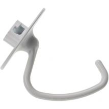 Crochet pétrisseur compatible avec KitchenAid Artisan 5KSM185PSEFT, 5KSM185PSEER robot culinaire - Pale, 14,5 x 12 cm, aluminium blanc - Vhbw