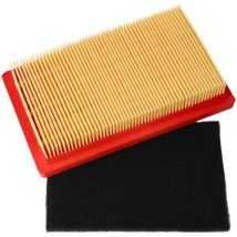 Filtre à air papier et filtre à air mousse de rechange remplace mtd 751-10298 pour tondeuse 14,5x8,5x2,8 cm - Vhbw