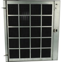 Filtre à charbon actif compatible avec Miele da 424 v, da 424 v ext, da 424-6, da 426-4 hotte aspirante - 25,6 x 23 x 2,2 cm, régénérant - Vhbw
