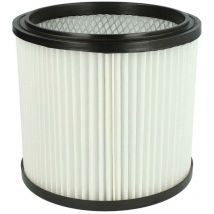 1x filtre plissé compatible avec Einhell sm 1100 aspirateur - noir / blanc - Vhbw