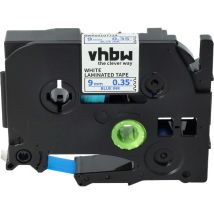 Vhbw - Schriftband-Kassette kompatibel mit Brother pt 1280, 1250, 1250J, 1250S, 1260VP, 1290DT, 1280DT, 1290 Etiketten-Drucker 9mm Blau auf Weiß