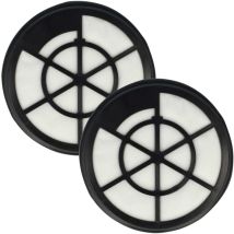 Kit de 2x Filtres compatible avec Silvercrest sbzbk 850 A1, HG07375 aspirateur - filtre de sortie d'air, noir / blanc - Vhbw
