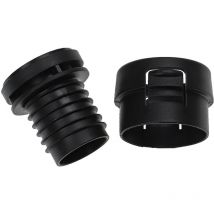 Kit de réparation du tuyau de l'aspirateur 2-pcs compatible avec Miele Elmatic, divani - Maintenance, noir - Vhbw