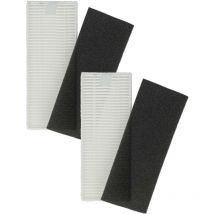 Kit Filtre remplacement pour Rowenta ZR720002 pour aspirateur-robot - 4x Filtre rechange (filtre, filtre en mousse) - Vhbw