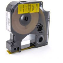 vhbw Label Tape compatible with Dymo 1000, 1000+, 2000, 3500, 4500, 5000, 5500 Label Printer 12mm Black on Yellow