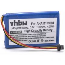 Batterie compatible avec TomTom Go 520, 4FA50, 520 wifi, 510 gps, appareil de navigation (1100mAh, 3,7V, Li-ion) - Vhbw