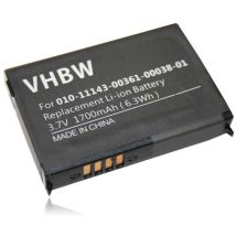 1x Batterie compatible avec Garmin Nüvi 500, 550, 510 gps, appareil de navigation (1700mAh, 3,7V, Li-ion) - Vhbw