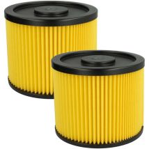 Lot de 2x filtres à cartouche compatible avec Lidl Parkside pnts 1500 D5 aspirateur - Filtre plissé - Vhbw