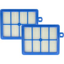 2x Filtre compatible avec aeg Air Max ao 7320, 7335, 7350 qs Elegance aspirateur - filtre de sortie d'air, blanc / bleu - Vhbw