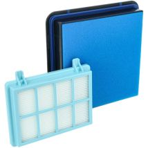 vhbw Lot de 3 filtres compatible avec Philips PowerPro Compact FC9332/09, FC9333/07 aspirateur - filtre HEPA, filtre protection moteur, filtre mousse