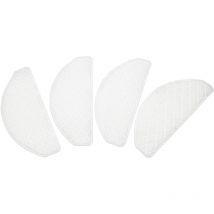 Lot de 4 lingettes compatible avec Ecovacs Deebot Ozmo T8 Aiv aspirateur robot - Lingettes jetables - Vhbw