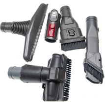 Lot de buses avec 5 pièces compatible avec Dyson V8 Advanced, V8 Total Clean aspirateur - noir / gris / rouge - Vhbw