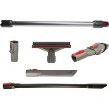 Lot de buses avec 6 pièces compatible avec Dyson V8 Advanced, V11 Advanced, V10 Total Clean, V10 Absolute aspirateur - gris - Vhbw