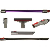 Lot de buses d'aspirateur avec 6 pièces compatible avec Dyson V15 Detect Detect Absolute, Detect Absolute Extra, Detect + violet - Vhbw
