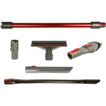 Lot de buses d'aspirateur avec 6 pièces compatible avec Dyson V15 Detect Detect Absolute, Detect Absolute Extra, Detect + rouge - Vhbw