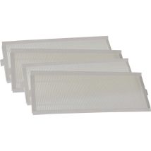 Lot de filtres compatible avec Zehnder ComfoAir Q450 tr Enthalpie, Q600 appareil de ventilation - Filtre à air G4 / F7 (4 pcs), Blanc - Vhbw