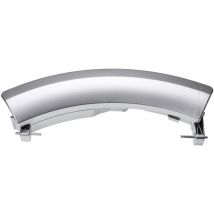 Maniglia per porta/sportello compatibile con Siemens Extraklasse xl 131 WXL131A lavatrice plastica argento - Vhbw