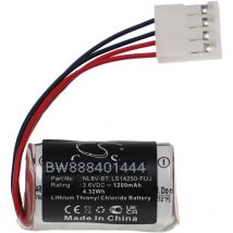 Pile remplacement pour Fuji Electric LS14250-FUJ, NL8V-BT pour système de contrôle (1&8239200mAh, 3,6V, Li-SOCl2) - Vhbw