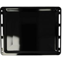 Plaque de four compatible avec Bosch HBG675BB1/30, HBG675BB1/35, HBG675BS1/01 Four - 45,5 x 36,1 x 2 cm, anti-adhésif, émaillée noir - Vhbw
