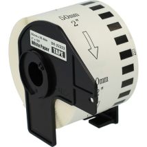 Rouleau d'étiquettes 50mm x 30,48m compatible avec Brother pt QL-820NWB, QL-820NWBC imprimante d'étiquettes - premium - Vhbw