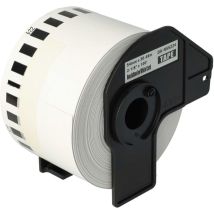 vhbw Rouleau d'étiquettes 54mm x 30,48m compatible avec Brother P-Touch QL720NW, QL-800, QL-810W, QL-820NWB imprimante d'étiquettes