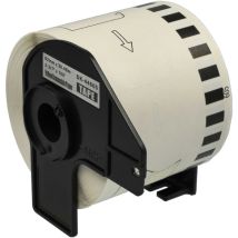 Rouleau d'étiquettes 62mm x 30,48m compatible avec Brother P-Touch QL-820NWB imprimante d'étiquettes - Autocollant - Vhbw