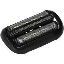 vhbw Scherkopf (1x Scherfolie, 1x Schermesser) kompatibel mit Braun 6012, 6020, 6040, 6045, 6072, 6075, 6090 Rasierer, Schwarz, Silber