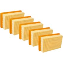 Set 5x Flachfaltenfilter Kompatibel Mit Kärcher Wd 5 P V-25/5/22, Wd 5 S V-25/5/22, Wd 5 V-25/5/22 Staubsauger - Filterelement - Vhbw