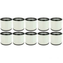 10x filtre à cartouche compatible avec Rowenta Vorace RU521 aspirateur - Filtre plissé - Vhbw