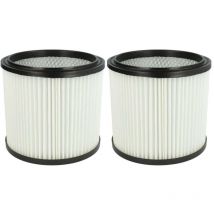 2x filtre plissé compatible avec AquaVac fam aspirateur - blanc - Vhbw