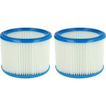 Set de filtres 2x Filtre plissé compatible avec Festool vcp 260 e-m aspirateur à sec ou humide - Filtre à cartouche - Vhbw