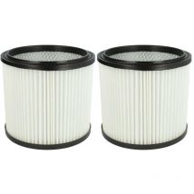 2x filtre plissé compatible avec Rowenta Vorace RU521 aspirateur - blanc - Vhbw
