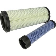 Vhbw - set di 2 filtri compatibile con Caterpillar 305 d (cr) motore di macchine edili - 1x filtro interno, 1x filtro esterno