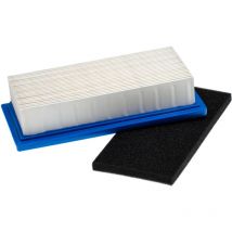 vhbw set di filtri compatibile con Briggs & Stratton 19A400, 19B400 motore per trattorino tagliaerba - 1x filtro in spugna, 1x filtro di carta