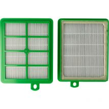 Set Filtri Hepa compatibile con aeg Accelerator aac 6747, aac 6748, aac 6749, aac 6750, aac 6751, aac 6752, aac 6753 sostituisce aef 12, H12. - Vhbw