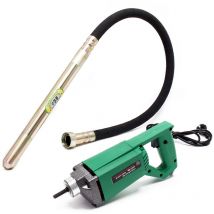 Vibreur Béton électrique Intérieur 580W Aiguille vibrante 150 cm Arbre flexible Compactage béton