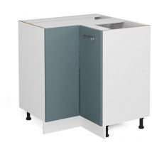 Vicco - Armoire d'angle universelle R-Line, Bleu-gris, 75.6 cm avec porte, sans plan de travail