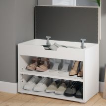 Banc pour chaussures Rolfe, Blanc, 60 x 45 cm Vicco