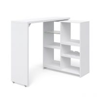 Vicco - Bartisch Vega, Weiß, 138 x 39 cm